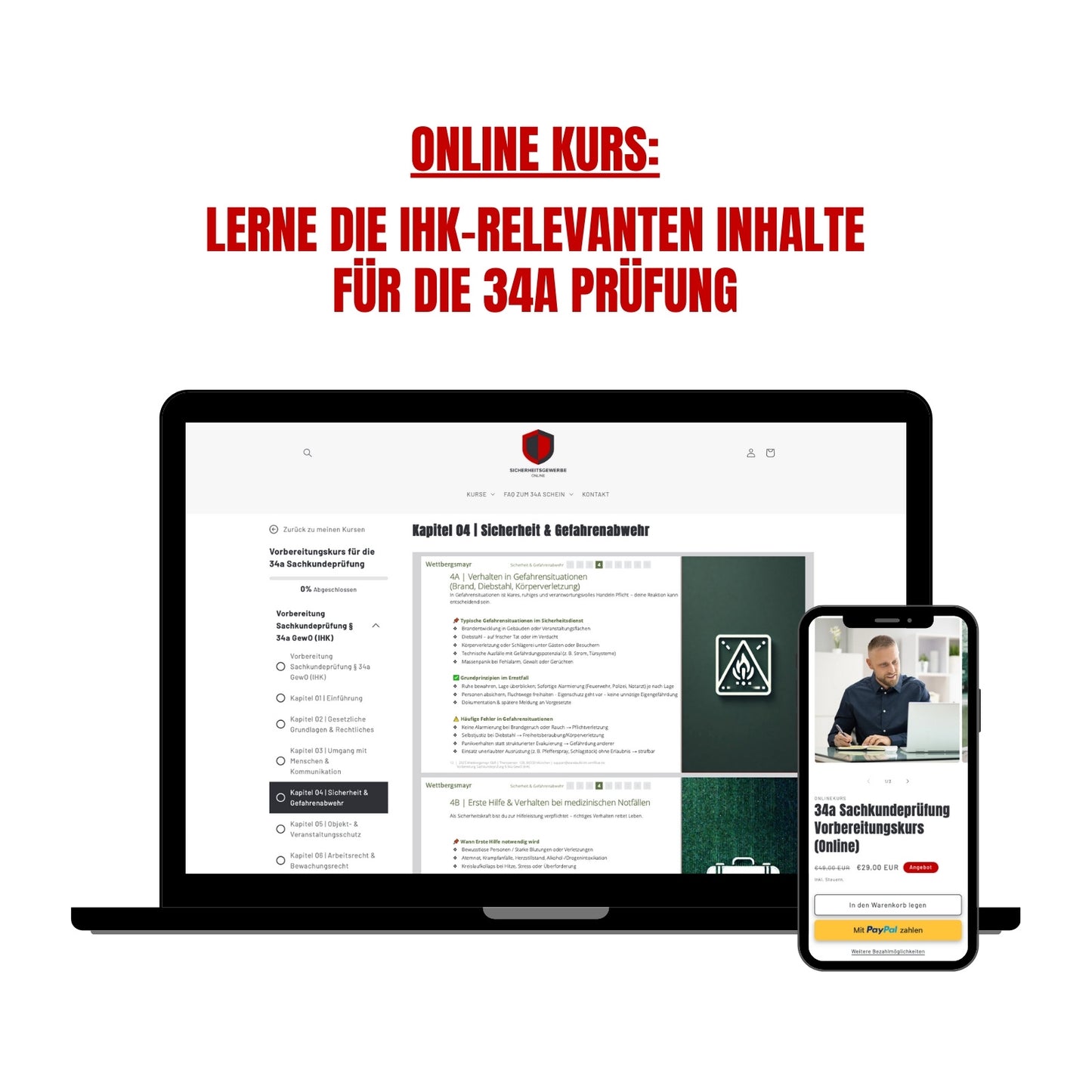 34a Sachkundeprüfung Vorbereitungskurs (Online)